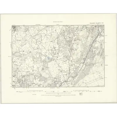 1887 Map of Merionethshire XXVI.NW, 1888 Print
