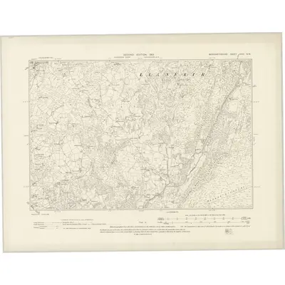 1899 Map of Merionethshire XXVI.NW, 1901 Print