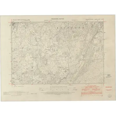 1949 Map of Merionethshire XXVI.NW, 1953 Print