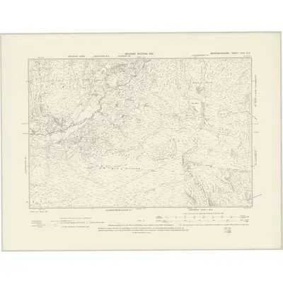 1900 Map of Merionethshire XXVI.SE, 1901 Print