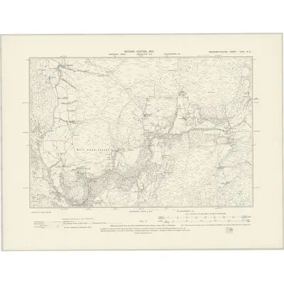 1899 Map of Merionethshire XXVII.NE, 1901 Print