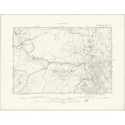 1887 Map of Merionethshire XXVII.NW, 1888 Print