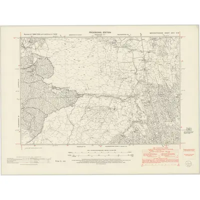 1949 Map of Merionethshire XXVII.NW, 1953 Print