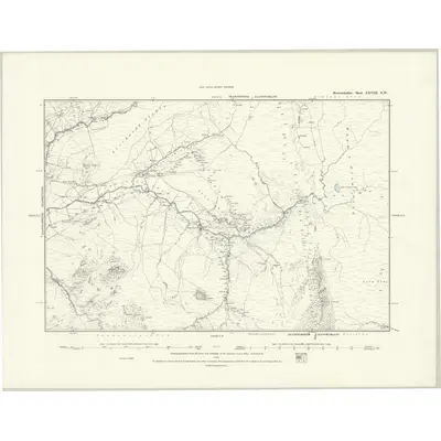 1887 Map of Merionethshire XXVIII.NW, 1888 Print