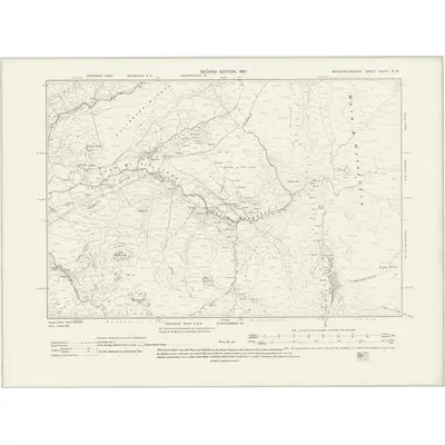 1899 Map of Merionethshire XXVIII.NW, 1931 Print