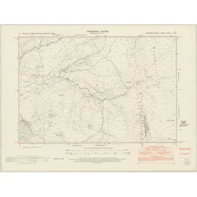 1949 Map of Merionethshire XXVIII.NW, 1953 Print