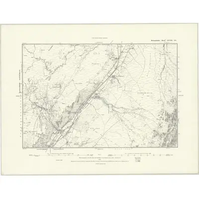1887 Map of Merionethshire XXVIII.SE, 1888 Print