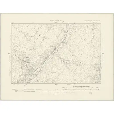 1900 Map of Merionethshire XXVIII.SE, 1901 Print