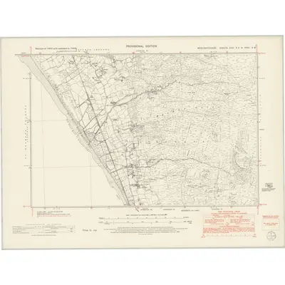 1949 Map of Merionethshire XXXI.SW & XXXII.SW, 1954 Print