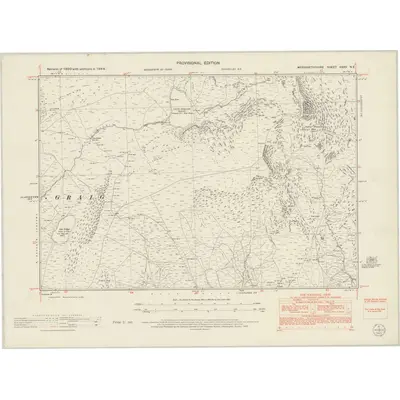 1949 Map of Merionethshire XXXII.NE, 1953 Print