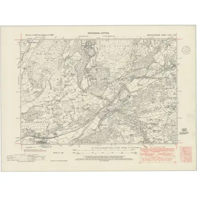 1938 Map of Merionethshire XXXIII.SE, 1948 Print