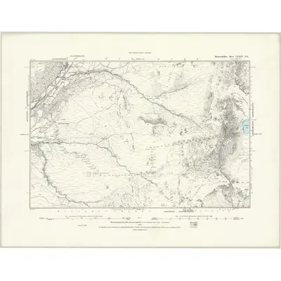 1887 Map of Merionethshire XXXIV.NE, 1888 Print