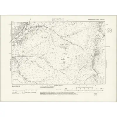 1900 Map of Merionethshire XXXIV.NE, 1939 Print