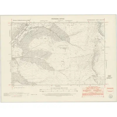 1949 Map of Merionethshire XXXIV.NE, 1953 Print