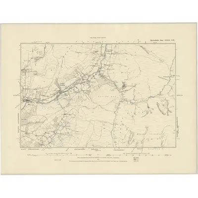 1887 Map of Merionethshire XXXIX.NW