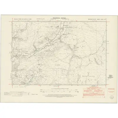 1949 Map of Merionethshire XXXIX.NW, 1953 Print
