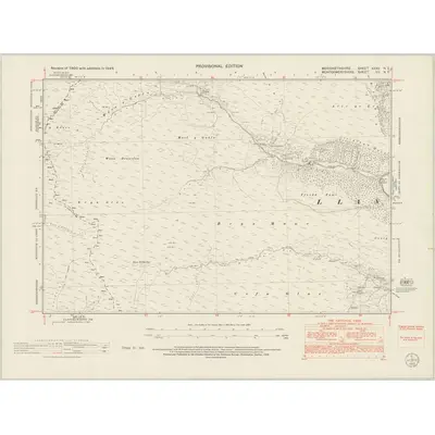 1949 Map of Merionethshire XXXV.NE, 1953 Print