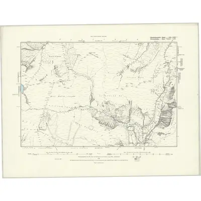 1887 Map of Merionethshire XXXV.NW, 1888 Print