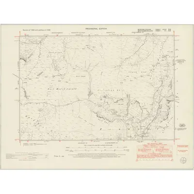 1949 Map of Merionethshire XXXV.NW, 1953 Print