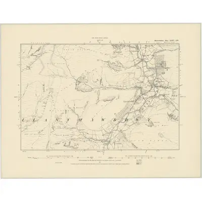 1887 Map of Merionethshire XXXV.SW