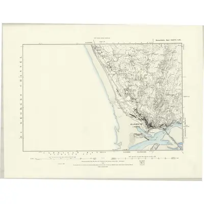 1887 Map of Merionethshire XXXVI.NW, 1888 Print