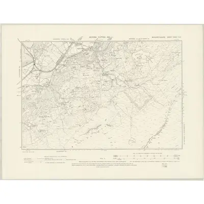 1900 Map of Merionethshire XXXVI.SE, 1901 Print