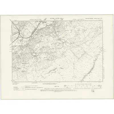 1900 Map of Merionethshire XXXVI.SE, 1932 Print