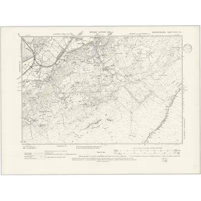 1900 Map of Merionethshire XXXVI.SE, 1939 Print
