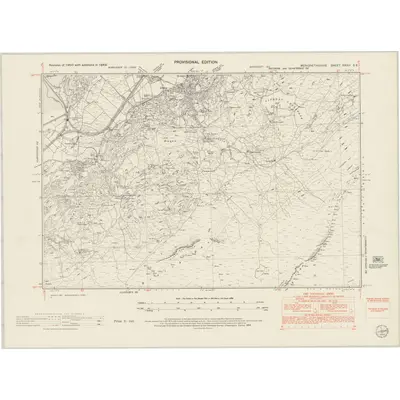 1949 Map of Merionethshire XXXVI.SE, 1954 Print