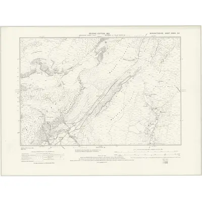 1900 Map of Merionethshire XXXVII.SE, 1932 Print