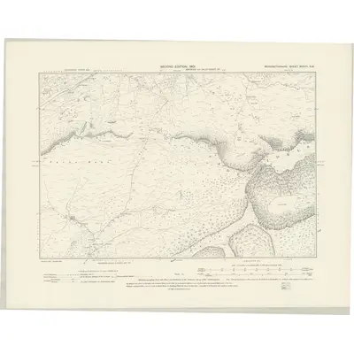 1900 Map of Merionethshire XXXVII.SW, 1901 Print