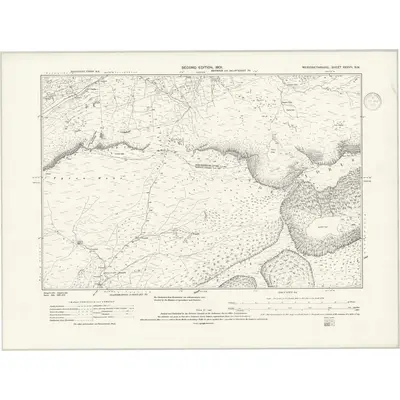 1900 Map of Merionethshire XXXVII.SW, 1939 Print