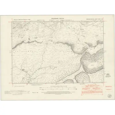 1949 Map of Merionethshire XXXVII.SW, 1954 Print