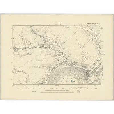 1887 Map of Merionethshire XXXVIII.NE