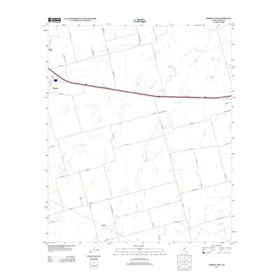 2012 Map of Merkel East, 2012 Print