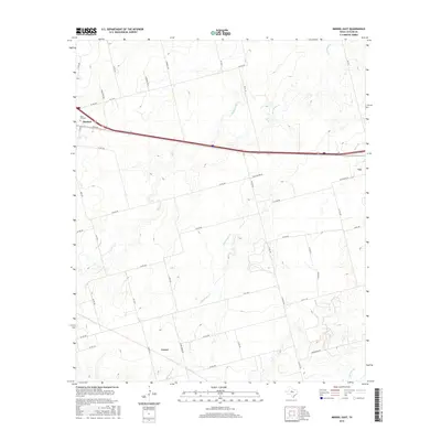 2016 Map of Merkel East, 2016 Print