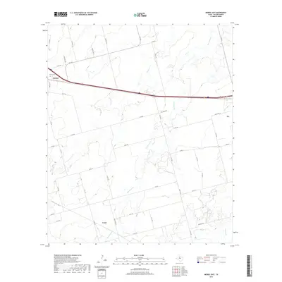 2019 Map of Merkel East, 2019 Print