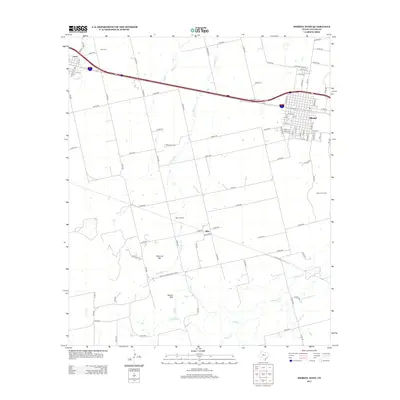 2012 Map of Merkel West, 2012 Print