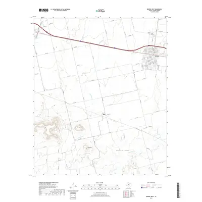 2019 Map of Merkel West, 2019 Print