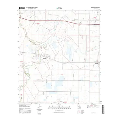 2015 Map of Mermentau, 2015 Print