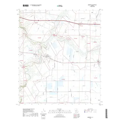 2018 Map of Mermentau, 2018 Print