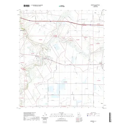 2020 Map of Mermentau, 2020 Print