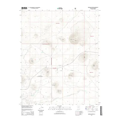 2014 Map of Merriam Crater, 2014 Print