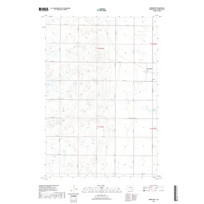 2018 Map of Merricourt, 2018 Print
