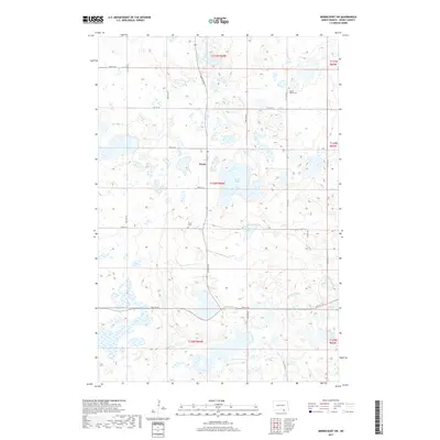 2017 Map of Merricourt SW, 2017 Print