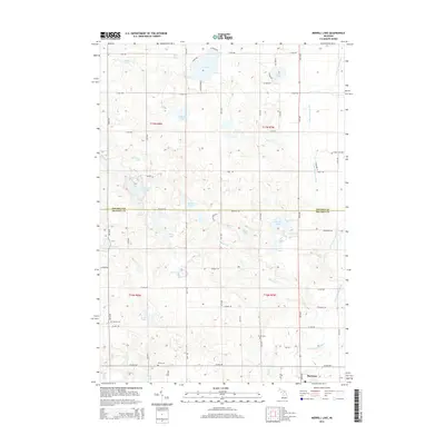 2014 Map of Merrill Lake, 2014 Print