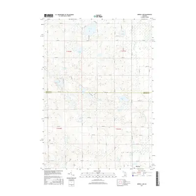 2017 Map of Merrill Lake, 2017 Print