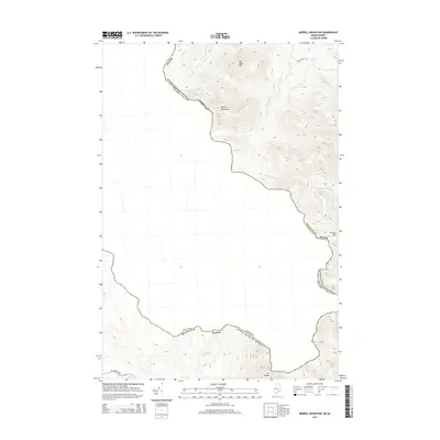 2014 Map of Merrill Mountain, 2014 Print