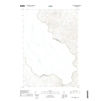 2018 Map of Merrill Mountain, 2018 Print