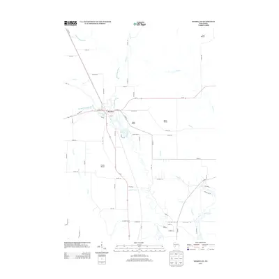 2013 Map of Merrillan, 2013 Print